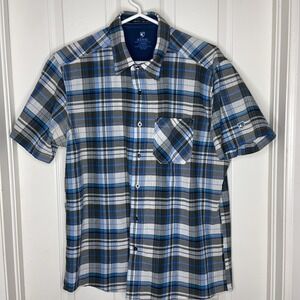 Kühl Men's Button Down Short Sleeve Sz L Organic Cotton